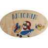 Plaque de Porte en bois personnalisée pour une Chambre d'enfant - Le prénom de la plaque en bois est personnalisable - cadeau