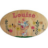 Plaque de Porte en bois personnalisée pour une Chambre d'enfant - Le prénom de la plaque en bois est personnalisable - cadeau