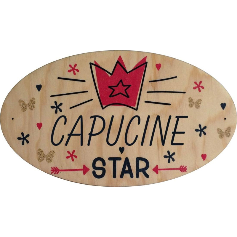 Plaque de Porte en bois personnalisée pour une Chambre d'enfant - Le prénom de la plaque en bois est personnalisable - cadeau