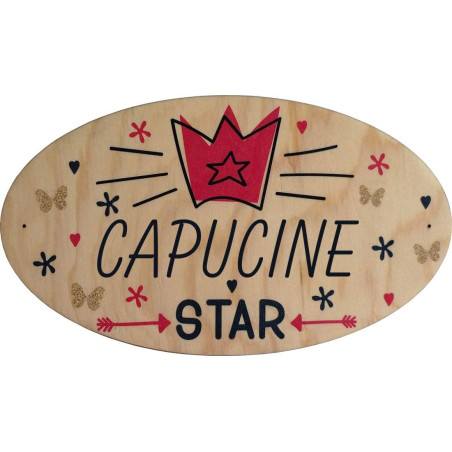 Plaque de Porte en bois personnalisée pour une Chambre d'enfant - Le prénom de la plaque en bois est personnalisable - cadeau