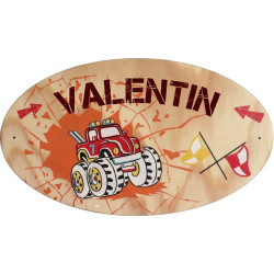 Plaque de Porte en bois personnalisée pour une Chambre d'enfant - Le prénom de la plaque en bois est personnalisable - cadeau
