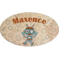 Plaque de Porte en bois personnalisée pour une Chambre d'enfant - Le prénom de la plaque en bois est personnalisable - cadeau