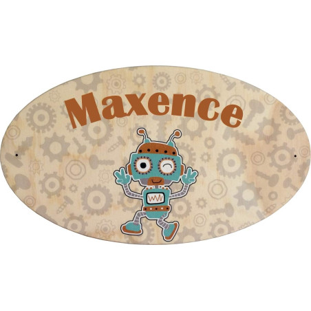 Plaque de Porte en bois personnalisée pour une Chambre d'enfant - Le prénom de la plaque en bois est personnalisable - cadeau