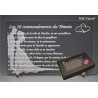Les 10 Commandements du Témoin de Mariage – Version FEMME pour le témoin du marié ou de la mariée – cadeau original à faire