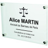 Gravure Events Plaque Professionnelle Avocat – Cabinet d'avocats associés – Personnalisée en Ligne – Personnalisation Fixations