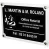 Plaque Professionnelle Notaire & associés pour Office Notarial Logo Etude Notariale – Personnalisée en ligne – Personnalisation
