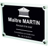 Gravure Events Plaque Professionnelle Avocat – Cabinet d'avocats associés – Personnalisée en Ligne – Personnalisation Fixations