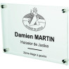 Gravure Events Plaque Professionnelle Huissier de Justice – Personnalisée en Ligne – Personnalisation Fixations et Livraison
