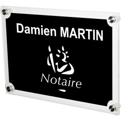 Plaque Professionnelle Notaire & associés pour Office Notarial Logo Etude Notariale – Personnalisée en ligne – Personnalisation