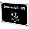 Plaque Professionnelle Notaire & associés pour Office Notarial Logo Etude Notariale – Personnalisée en ligne – Personnalisation