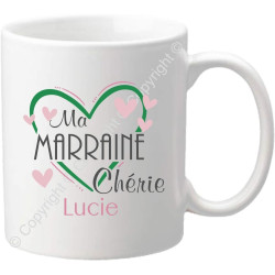 Gravure Events Tasse Mug - Cadeau personnalisé pour Marraine de la part de son filleul (filleule) pour anniversaire, noël