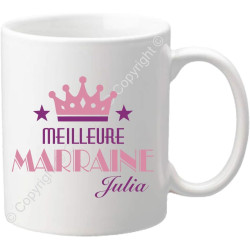 Gravure Events Tasse Mug - Cadeau personnalisé pour Marraine de la part de son filleul (filleule) pour anniversaire, noël