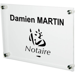 Plaque Professionnelle Notaire & associés pour Office Notarial Logo Etude Notariale – Personnalisée en ligne – Personnalisation