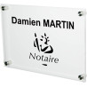 Plaque Professionnelle Notaire & associés pour Office Notarial Logo Etude Notariale – Personnalisée en ligne – Personnalisation