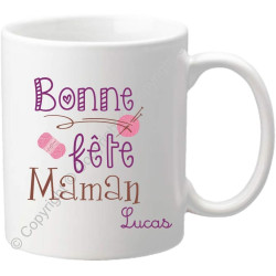 Gravure Events Mug personnalisé Maman – Bonne Fête Maman – Cadeau d'anniversaire, noël, fête des mères – Mug 69