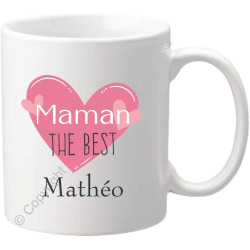 Gravure Events Mug personnalisé Maman – Maman The Best – Cadeau d'anniversaire, noël, fête des mères – Mug 67