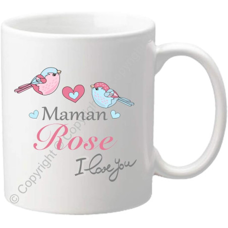 Gravure Events Mug personnalisé Maman – Cadeau d'anniversaire, noël, fête des mères – Mug 71