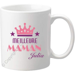 Gravure Events Mug personnalisé Maman – Meilleure Maman – Cadeau d'anniversaire, noël, fête des mères – Mug 70