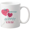Gravure Events Cadeau Maîtresse Mug - Tasse Personnalisée originale pour maîtresses d'école avec prénom de l'enfant - Fin Année
