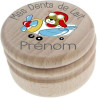 Boîte à Dents de Lait en Bois - Fabrication Française - Personnalisée avec le Prénom de l'Enfant + Texte Personnalisable