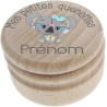 Boîte à Dents de Lait en Bois - Fabrication Française - Personnalisée avec le Prénom de l'Enfant + Texte Personnalisable