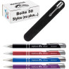 Lot de Stylos Personnalisés pour un Mariage: Gravés avec Prénoms des Mariés et Date. Cadeau Invités pas Cher, Gravure alliances