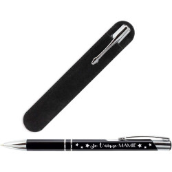 Stylo Je t'aime Mamie + Pochette cadeau