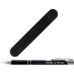 Stylo La meilleure Copine du Monde + pochette Cadeau