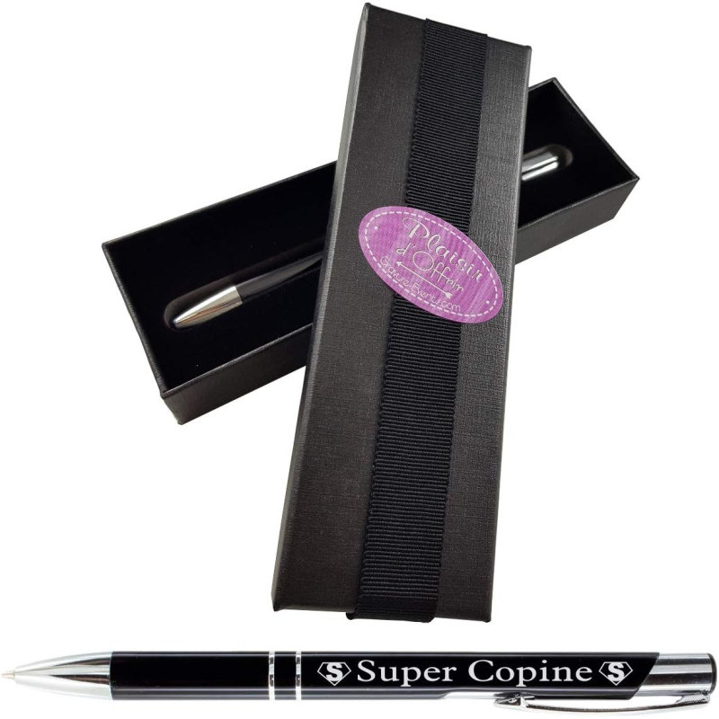 Stylo Super Copine + Boîte Cadeau