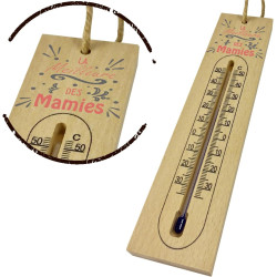 Thermomètre en Bois pour Mamie – un beau cadeau original pour Mamy – Fête des Grands mères, Anniversaire, Noël – Thermomètre