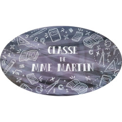 Gravure Events Plaque de Porte de Classe en bois personnalisée - Salle de Classe primaire ou maternelle – Cadeau de fin d'année