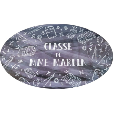 Gravure Events Plaque de Porte de Classe en bois personnalisée - Salle de Classe primaire ou maternelle – Cadeau de fin d'année