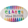 Gravure Events Plaque de Porte de Classe en bois personnalisée - Salle de Classe primaire ou maternelle – Cadeau de fin d'année