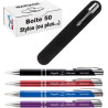 Lot de Stylos Personnalisés pour un Mariage: Gravés avec Prénoms des Mariés et Date. Cadeau Invités pas Cher, Gravure Coeurs