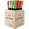 Gravure Events Pot Crayon en Bois Massif Merci Maîtresse - personnalisé avec Prénom - cadeau pour maîtresse d'école primaire et