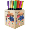 Gravure Events Pot Crayon en Bois Massif La meilleure des Maîtresses - personnalisé avec Prénom - cadeau pour maîtresse d'école