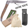 Gravure Events - Couteau Personnalisé avec Prénom Gravé - Manche Bois - Cadeau pour Homme ou Femme : Fête des Pères, Fête des