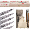 Gravure Events - Couteau Personnalisé avec Prénom Gravé en Frêne Exo TB - Cadeau pour Homme ou Femme : Fête des Pères, Fête des