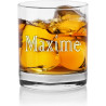 Verre à whisky personnalisé avec prénom - personnalisable avec le prénom de votre choix qui sera gravé - Cadeau pour Homme papa