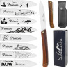 Gravure Events - Couteau Pliant Salamandra personnalisé avec le prénom de votre choix - Cadeau pour homme : fête des pères