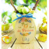 Mon Oeuf de Pâques en Bois personnalisé avec Le prénom de l'enfant - 1er œuf, joyeuses Pâques - 100% fabriqué en France