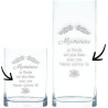 Vase personnalisé Mamie - Un Excellent Cadeau pour la fête des Grands mères - Texte Libre Mod.4