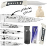 Gravure Events Coffret Laguiole Couteau personnalisé avec prénom gravé. Marque Laguiole - Cadeau pour homme ou femme : fête des