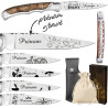 Gravure Events - Couteau Marque Laguiole Bougna personnalisé avec dessin et prénom gravé - Cadeau pour homme : fête des pères