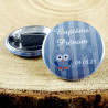 Gravure Events Badge de baptême Personnalisé avec Le prénom de l'enfant - Cadeau Souvenir pour Les invités du Baptême