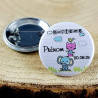 Gravure Events Badge de baptême Personnalisé avec Le prénom de l'enfant - Cadeau Souvenir pour Les invités du Baptême