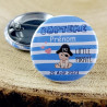 Gravure Events Badge de baptême Personnalisé avec Le prénom de l'enfant - Cadeau Souvenir pour Les invités du Baptême