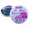 Badge de baptême Personnalisé avec le prénom de l'enfant - Cadeau souvenir pour les invités du Baptême - décoration de table