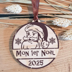 Décoration de Sapin Mon Premier Noël en Bois (Une Alternative à la Boule 1er noël en Verre) BBR18