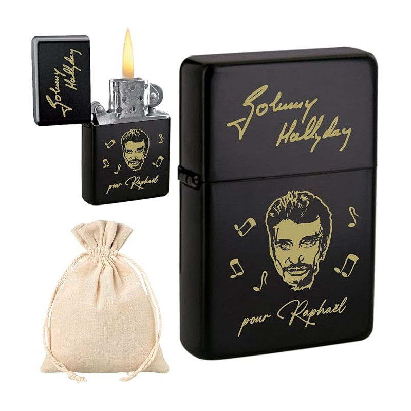 Gravure Events Cadeau Johnny Hallyday (Briquet)